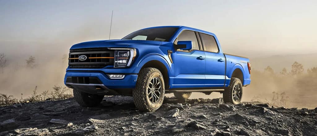 Blue Ford Truck 